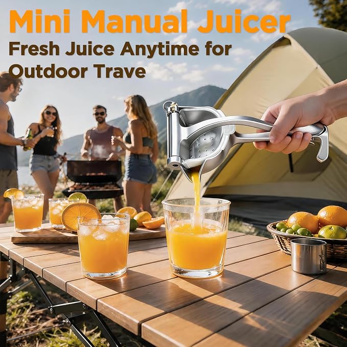Fruit Juice Squeezer, Lemon Squeezer Manual, Non-Slip Ergonomic Grip, Easy to Use & Clean, 2026 New Upgraded Efficient Extraction of Citrus, and Other Fruits