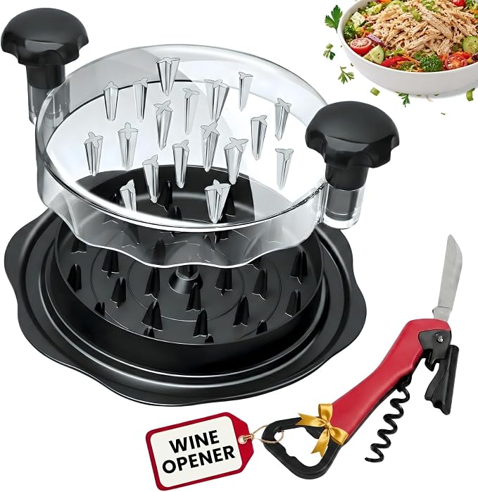 Tool Twist For Kitchen 10" | Manual Meat Shredder for Pulled Pork, Beef & Chicken Breast | BPA Free, Ergonomic Handle, Non-Slip Base | Desmenuzador de Pollo