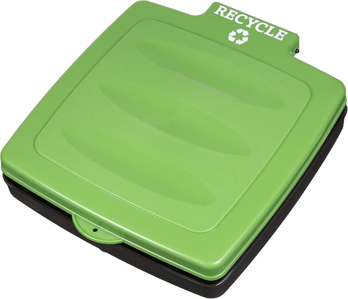 Portable Trash Bag Holder – Collapsible 13-Gallon Garbage Bin for Indoor/Outdoor Use, Camping, Recycling, and Parties – Durable Plastic Trash Can by Wakeman Outdoors (Green)