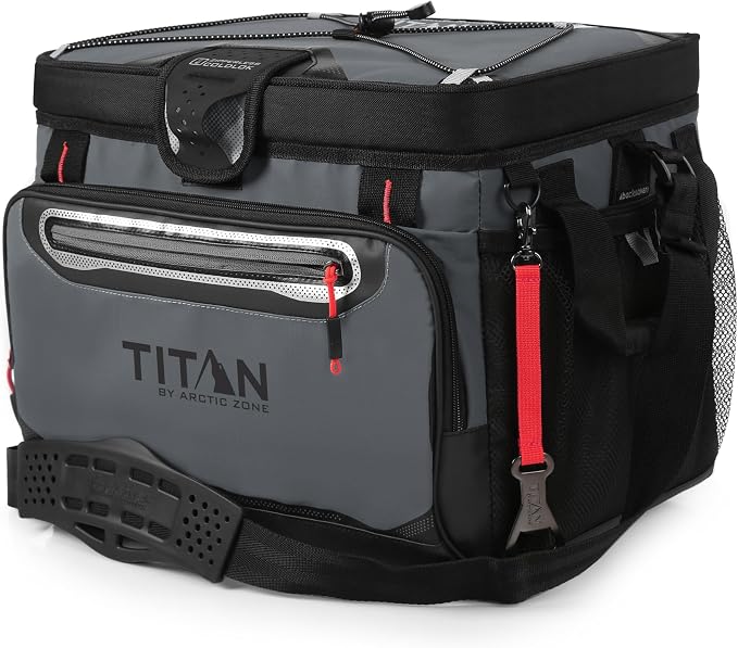 Titan by Arctic Zone Deep Freeze Cooler - Zipperless Hardbody Cooler - Deep Freeze Insulation, HardBody Liner, and SmartShelf