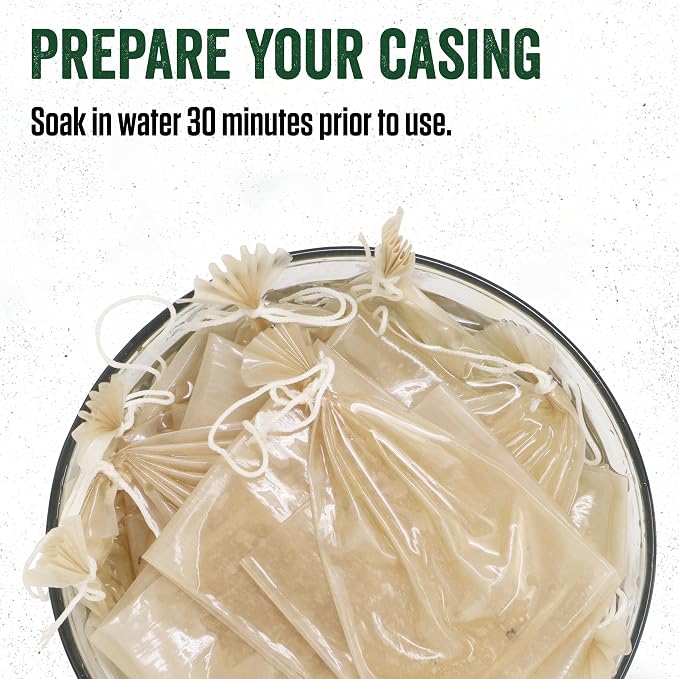LEM Products Clear Fibrous Casings, 1.5" x 12", 25 Count Pack