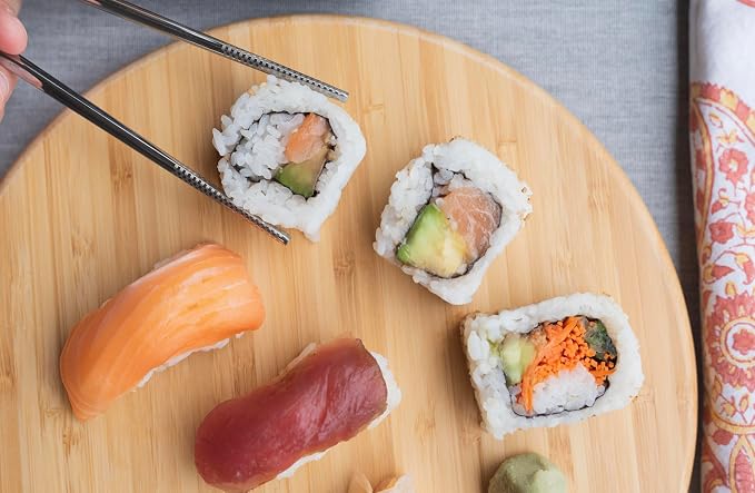 Premium Stainless Steel (316 Grade) Chopsticks with Travel Case and Anti -Slip Design (Small)