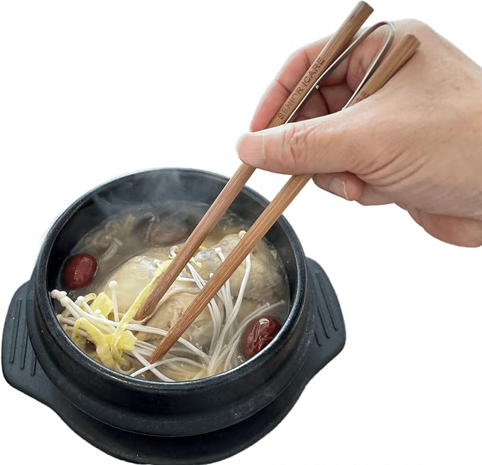 Training Chopsticks for Adults, Chopstick Helper and Trainer for Beginners | Reusable Not Disposable Dishwasher Safe No Microwave Right Left Hand Spring Connector Gift Box Included Made Vietnam