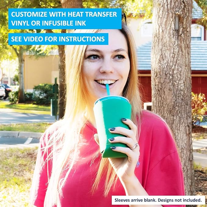 TahoeBay Blank Pint Glass Sleeves, Beer Coolers, 6-Pack, Navy | Insulating Foam Cooler, 16oz Collapsible Tapered Beverage Holder, Bar Cup Insulator for Transfer Vinyl, HTV, Sublimation, DTF
