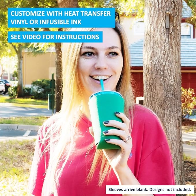 TahoeBay Blank Pint Glass Sleeves, Beer Coolers, 6-Pack, Maroon | Insulating Foam Cooler, 16oz Collapsible Tapered Beverage Holder, Bar Cup Insulator for Transfer Vinyl, HTV, Sublimation, DTF