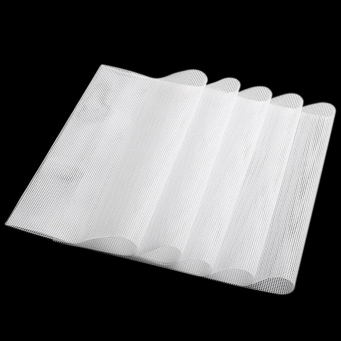 Silicone Mesh Dehydrator Sheets Compatible COSORI Food Dehydrator CFD-P501-SUS - 10x9 inch 5-Packs Reusable Mesh Drying Trays Liners for Jerky Herbs Fruit