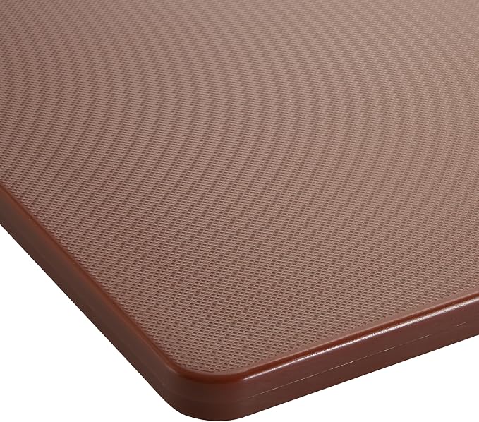 Winco 12" x 18" Brown Cutting Board (Set of 6) | Dishwasher safe, Stain resistant, Foodservice, Great for Charcuterie, Cheese, Appetizers and Buffet Displays