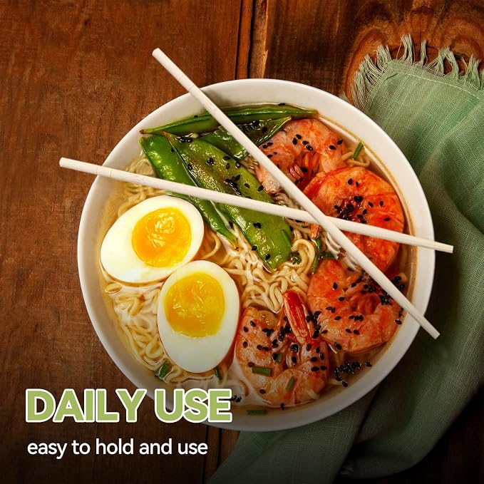 8.5 Inch X 100 Pairs Disposable Chopsticks,Simplea and Minimalistic Design,More Size Choices 7"/8.5"/9.5"/12"