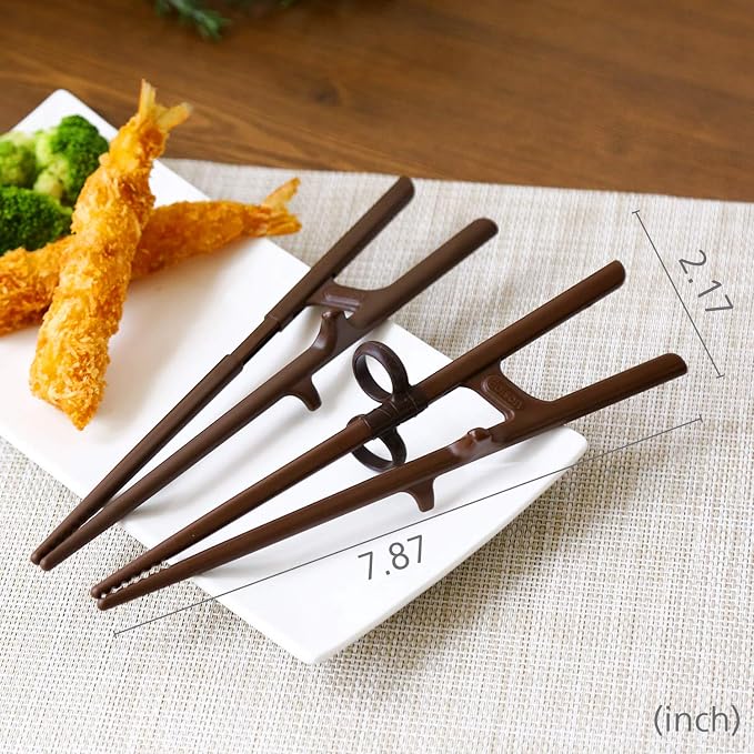 Training Chopsticks for Adults Right Handed, Beginner, Helper, Trainer, Easy, Practice For Noodle, Suhi (Made in Korea)