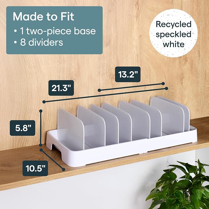 YouCopia StoraLid 40 Container Lid Organizer, Expandable Adjustable Holder