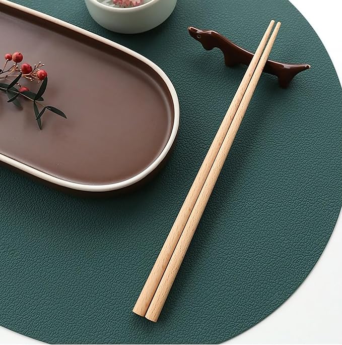Korean Mukbang Spoon Chopsticks 2 Set Wood Ramen Udon 먹방 스푼 대왕 수저 | Extra Large Spoon and Chopsticks Set, Natural Wood Utensil 2 Set Korean Japanese Tableware 먹방 점보 수저 젓가락 국자