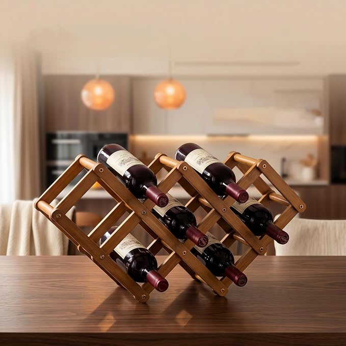 wine rack for inside cabinet，wine storage，wine holder，wine bottle holder | Stackable Modular Wine Storage for Cabinet, Small Space Saving Organizer for Standard Bottles