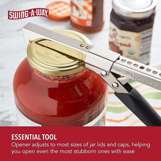 Swing-A-Way Comfort Grip Jar Opener - Black