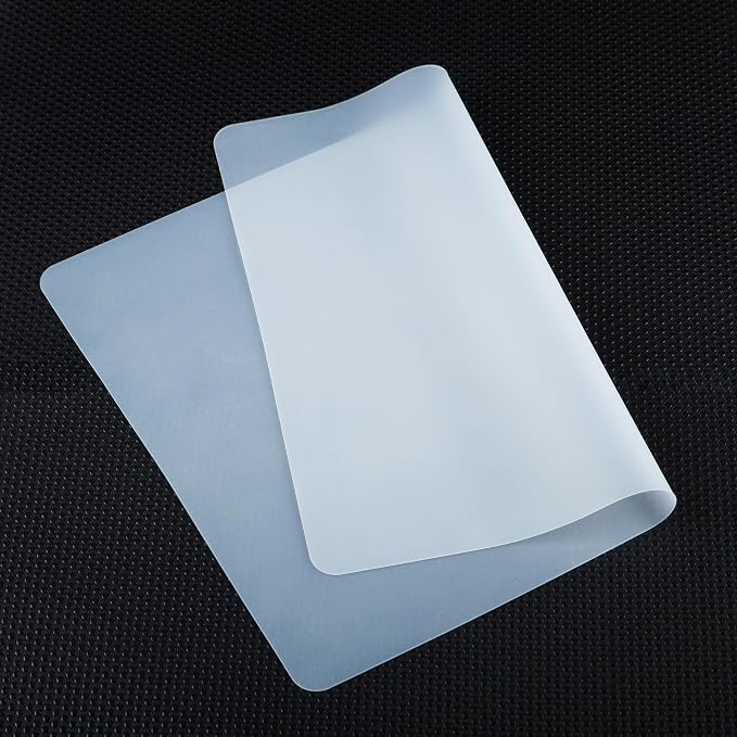 Extra Large Silicone Mats for Crafts: Heat Resistant Non-Slip 19.7" x 29.5" | Nonstick Easy to Cut Clear Silicone Sheet - Translucent Countertop Protector Pad for Jewelry Epoxy Resin Glitter DIY 1 Pcs