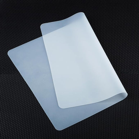 Extra Large Silicone Mats for Crafts: Heat Resistant Non-Slip 19.7" x 29.5" | Nonstick Easy to Cut Clear Silicone Sheet - Translucent Countertop Protector Pad for Jewelry Epoxy Resin Glitter DIY 1 Pcs
