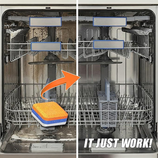 Dishwasher Cleaner Deodorizer Descaler Tablets - 28 Tabs - 1 Plus Year Supply - Extra Scented Deep Cleaning Sanitizer Pods - Remove Hard Water - Contain Citric Acid Heavy Duty Septic Safe - Citrus