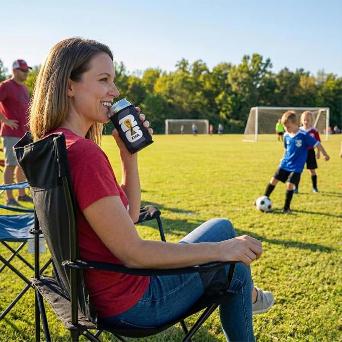 Official 2026 FIFA World Cup - Insulated Soda & Beer Can Cooler - Keeps Drinks Colder for Longer - Durable Drink Holder - Crafted for Everyday Use - Perfect for Beach, Pool, Tailgates & Home
