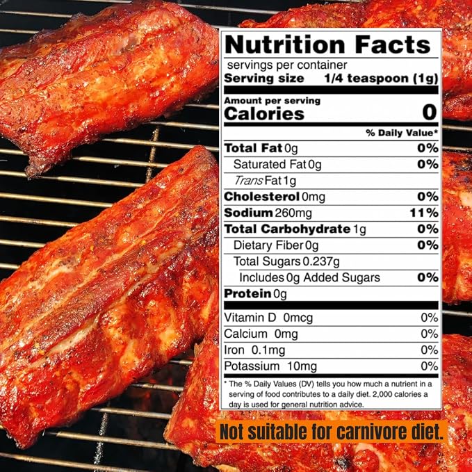 Hardcore Carnivore Red | All-Purpose Seasoning for Pork Chicken & Beef 11oz | Rich, Savory BBQ Flavor with Paprika, Garlic and Pepper. Great on Ribs and Burgers. MSG-Free & Gluten Free