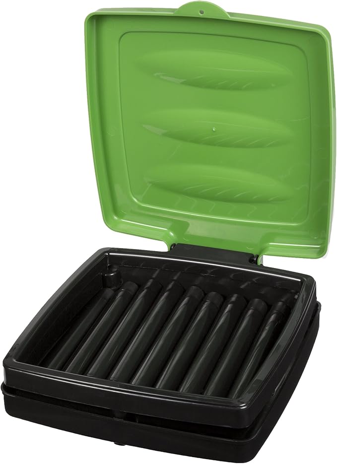 Portable Trash Bag Holder – Collapsible 13-Gallon Garbage Bin for Indoor/Outdoor Use, Camping, Recycling, and Parties – Durable Plastic Trash Can by Wakeman Outdoors (Green)