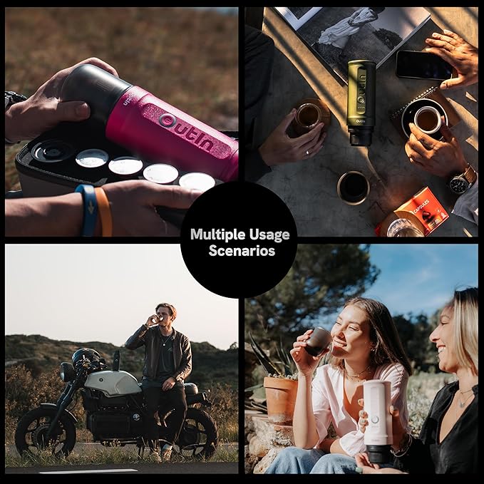 OutIn Nano Complete set Portable Espresso Machine with Double Shot Accessorries and Carry Bag