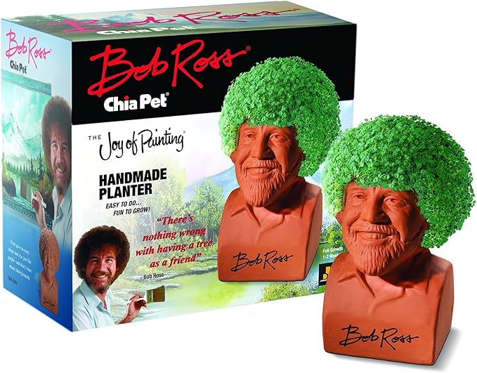 Chia Pet Bob Ross with S'mores Maker and Accessories