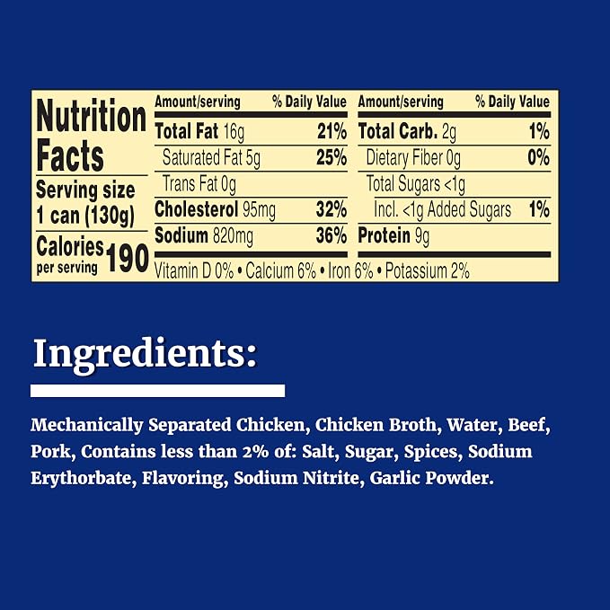 Libby's Vienna Sausage in Chicken Broth, Canned Sausage, 4.6 OZ (Pack of 24)