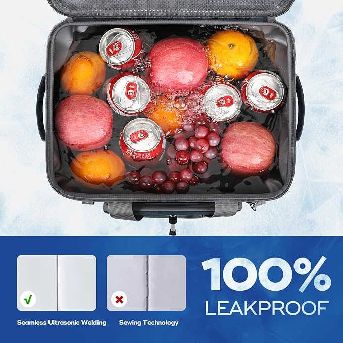 Maelstrom 30/40 Can Soft Cooler Bag, Leakproof Insulated Ice Chest | 24h Cold (With Ice), 5-Layer Insulation, Multi-Pockets ,Lightweight,Perfect For Camping, Beach, Hiking, Kayaking, Road Trips