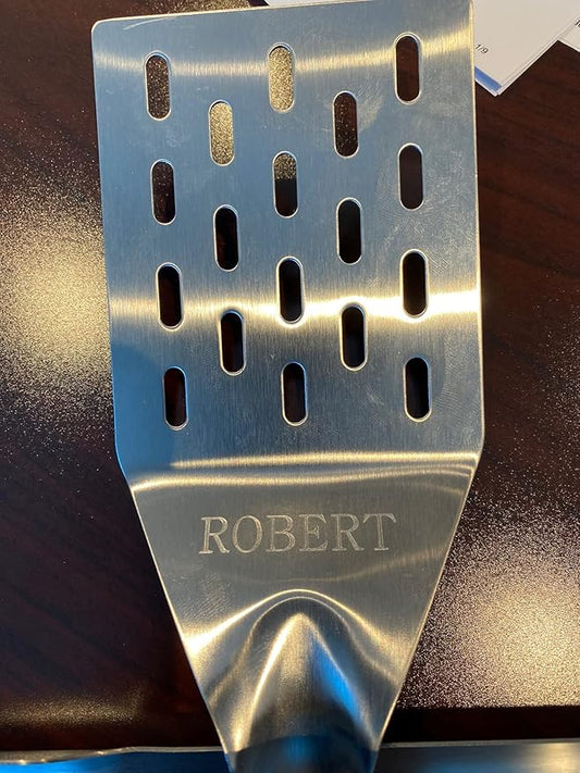 Grill Light 2-Piece Stainless Steel LED Spatula & Tong BBQ Grilling Set - Personalized, Engraved