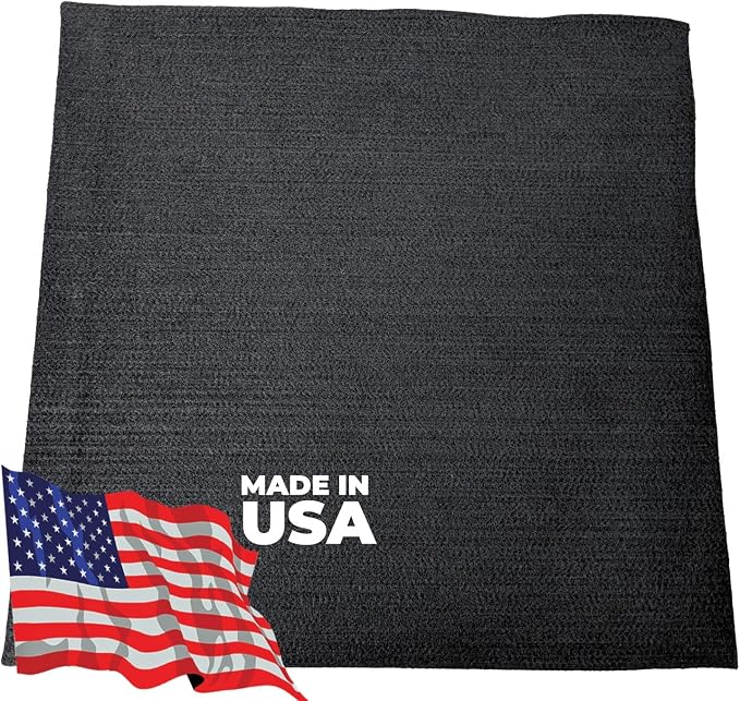 Waylander Carbon Felt Welding Blanket - Made in USA; Flame Retardant Fabric Up to 1800°F; Easy to Cut Fire Proof Mat