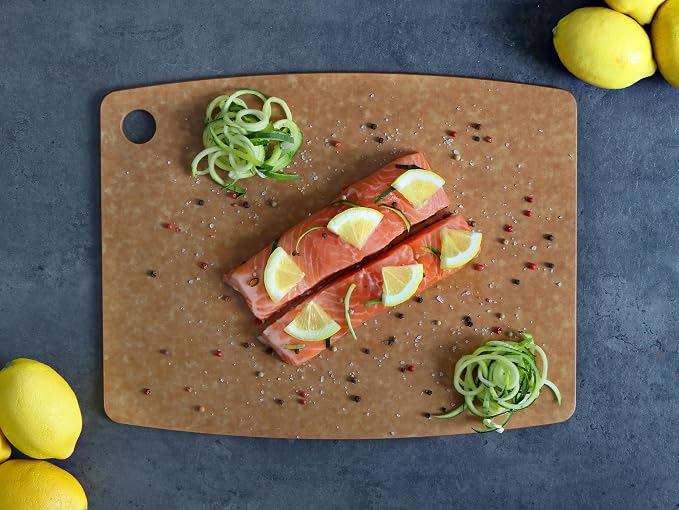 Dexas Natural Fiber Composite Cutting Board, Dishwasher Safe, Knife Friendly Kitchen Prep Board, 14.3 x 11.2 Inch