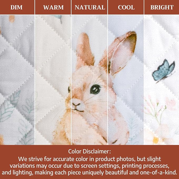 Maison d'Hermine Oven Gloves 100% Cotton Oven Mitt (7" x 13", Pack of 1) | With Loop Heat Resistant BBQ Cooking Gloves Baking Grilling Kitchen Handling Hot Pans Spring Summer - Easter Dew
