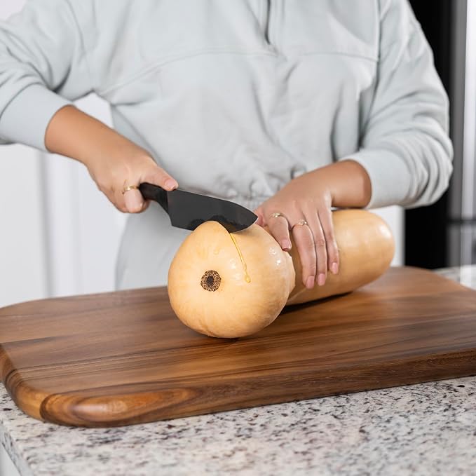 Ironwood Gansevoort Large Carving Board 16" x 24" Acacia Wood Cutting Board | XL Meat Carving Board With Grip Pad & Juice Channel | Reversible Cutting Board For Meal Prep | Easy Carving & Minimize Mess