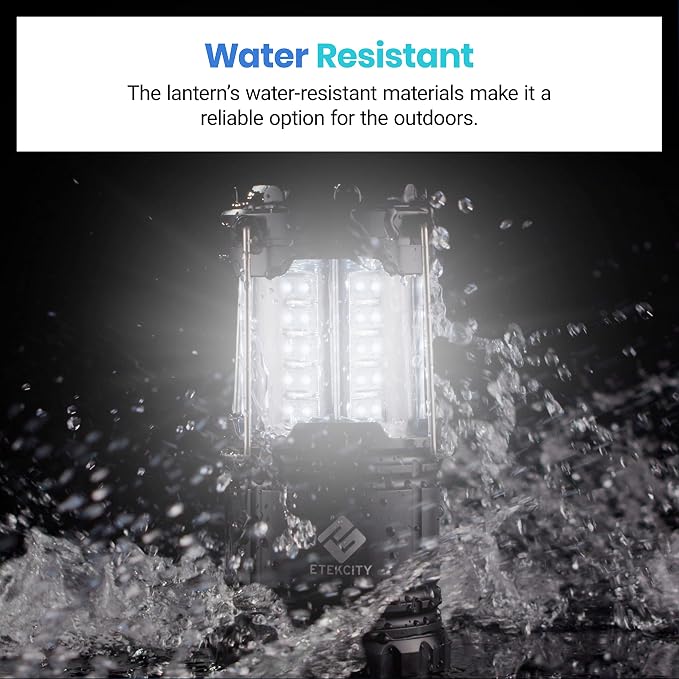 Etekcity LED Camping Lanterns, Battery Operated, 2 Pack | Power Outages, Hurricane Preparedness, Camping, Emergency Kit, Water Resistant, Collapsible Design, Batteries Included