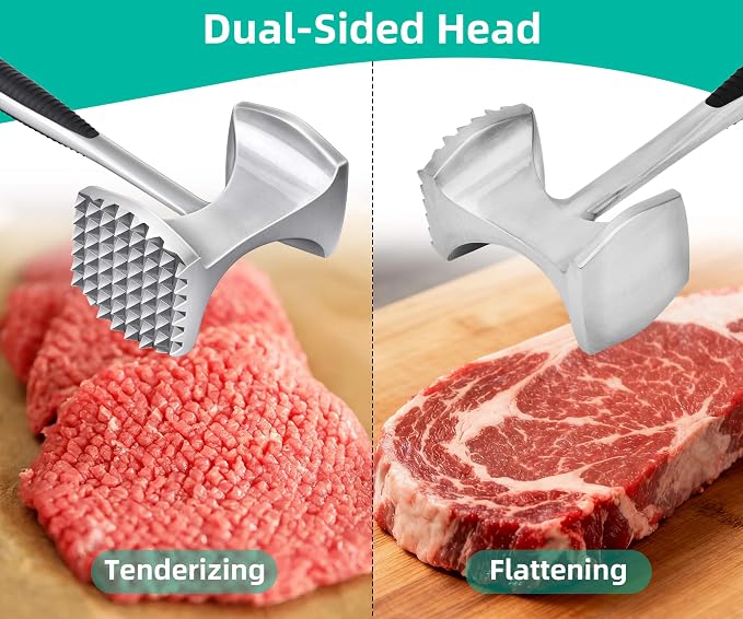Aliglow Meat Tenderizer Hammer Tool Pounder For Tenderizing Steak Beef Poultry