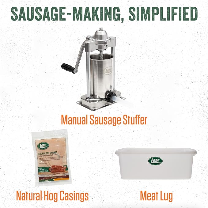 LEM Products Backwoods Maple Breakfast Fresh Sausage Seasoning, 13.5 oz | Pre-Measured Seasoning for Wild Game and Domestic Meat, Seasons Up to 25 Pounds of Meat for Homemade Patties and Sausages