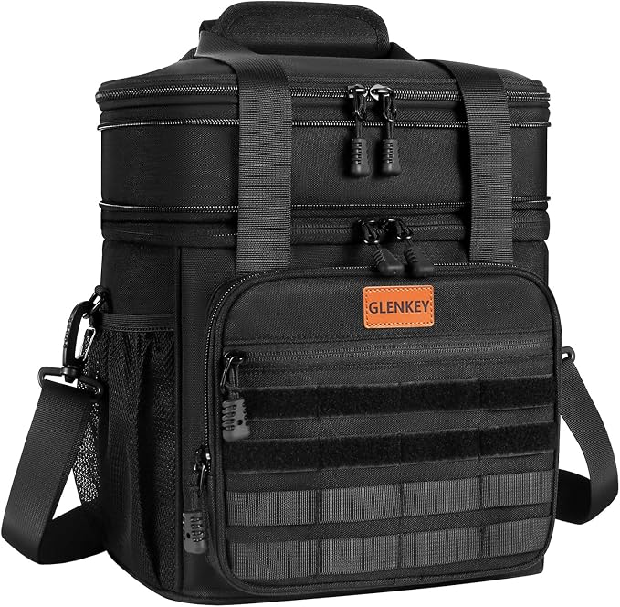 Expandable Lunch Box Cooler Bag - Insulated Soft Lunch Bag for Men Daily - Large Lunchbox for Adults Work Camping Outdoor Travel Tactical 16L
