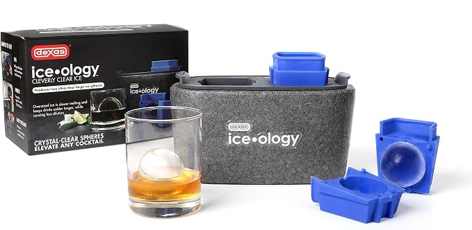 Dexas ice•ology Clear Ice Cube Tray, 2 Spheres