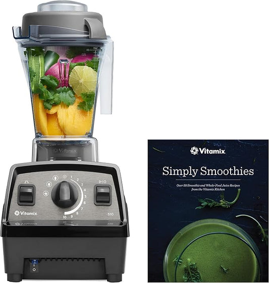 Vitamix Propel 510 Blender with Simply Smoothies Cookbook, 3 Preset Blending Programs, Professional-Grade, 48-oz Container, Black
