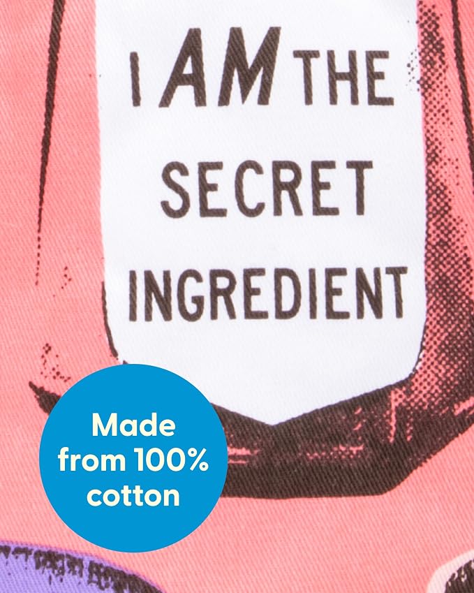 Blue Q B*tch I Am The Secret Ingredient Funny Oven Mitts, Home Kitchen Gifts, Cooking Accessories, Super-Insulated Quilting, Comfy Natural-Fitting Shape, Pot Holders, 100% Cotton, Size 12.5"L x 7.5"W