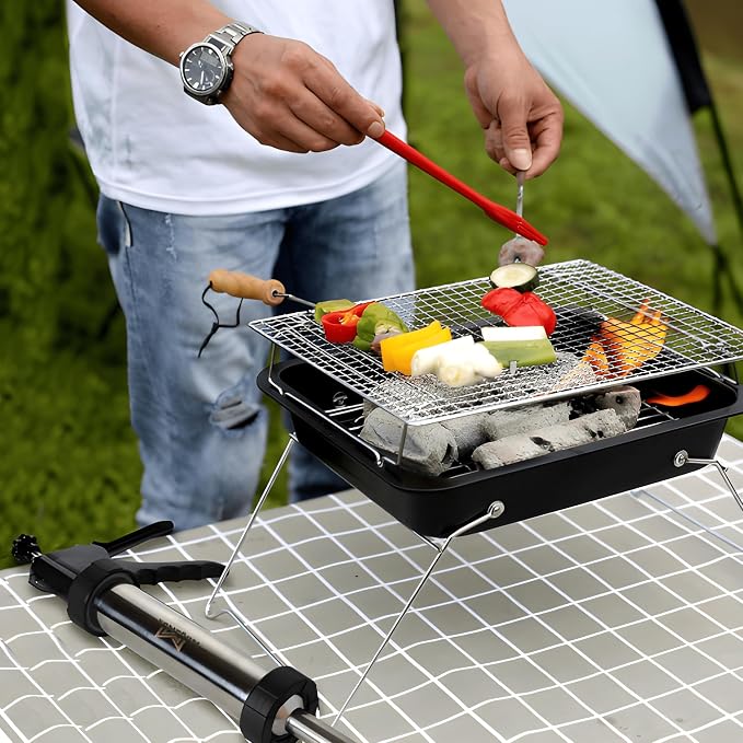MogaMax Large Capacity Jerky Gun Kit Stainless Steel Shooter & Cannon, Beef & Deer Meat Maker with 6 Nozzles, 7 Cleaning Brushes & Meat Pusher Sausage Maker for Home, BBQ & Gifts for Men & Women