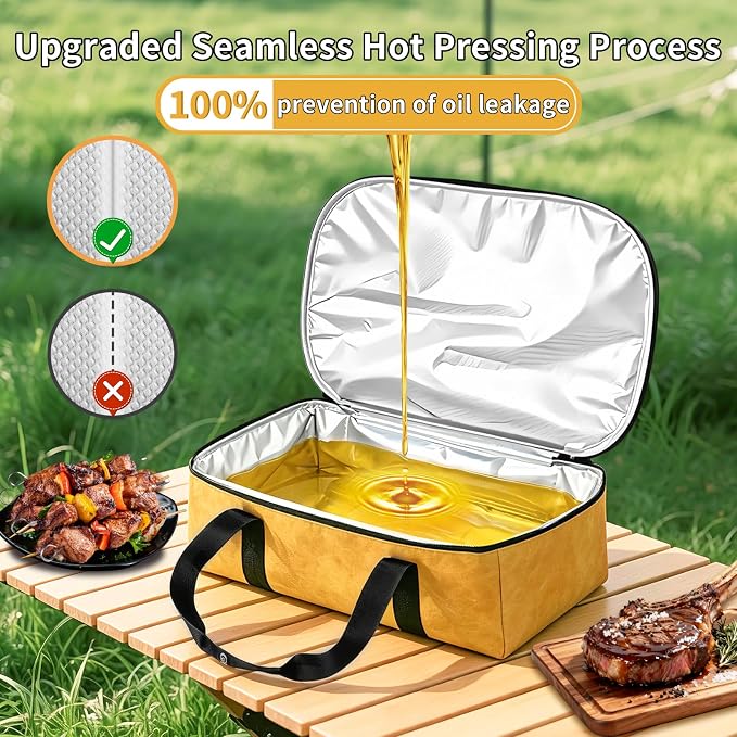 BBQ Blanket for Resting Meat, Meat Resting Blanket for Grilling Accessories, Reusable Smoker Grilling Meat Insulated Resting Bag, BBQ Accessories for Large Brisket, Gifts for Men & Dad