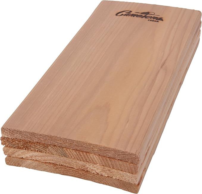 Camerons Cedar Grilling Planks - 4 Pack (5.5"x11.5") - Premium Natural Cedar Wood - Easily Infuse Smoky Flavor into BBQ Salmon, Fish, Meat, Veggies, and More - Sourced in the USA - Grilling Gift Idea