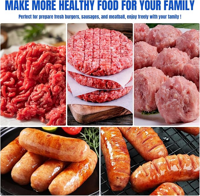 Stainless Steel Meat Grinder Attachments for KitcheAid Mixers | Meat Grinder, Sausage Stuffer, Perfect Grinder Attachment, Dishwasher Safe