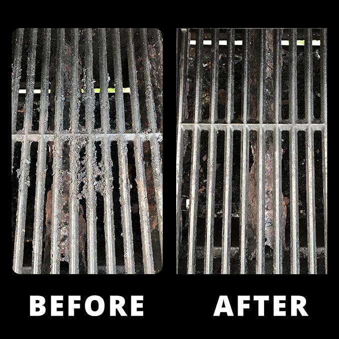 Grill Rescue BBQ Replaceable Cleaning Head, Bristle Free - Durable and Unique Grill Tools for Cast Iron or Stainless-Steel Grates, Barbecue Cleaner