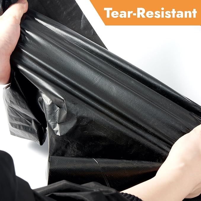 CURTA 30-Pack Large Garbage Bags for Espresso Standing Knock Box, Heavy Duty Liners, Tear Resistant, Cafe Accessories