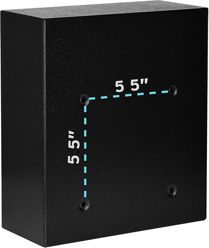 AdirOffice Wall Mount Mailbox - Mailbox with Lock and Keys- Durable Wall Mounted Locking Mailbox and Cash Drop Box for House, Apartments and Bussiness After Hours Deposits