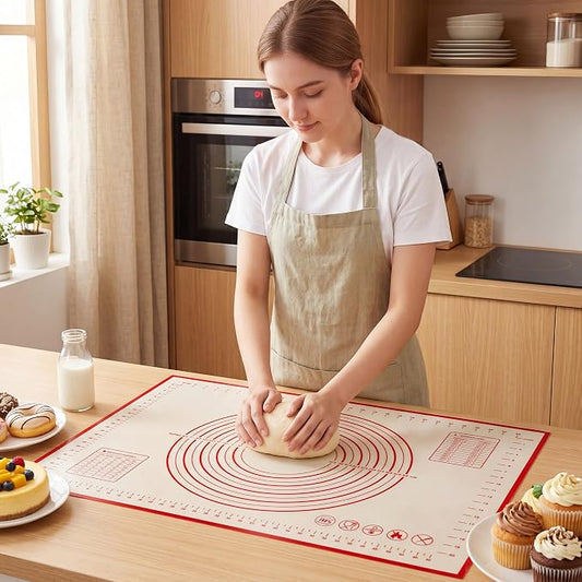 HOOMIL Silicone Baking Mat, 24"x16" | Food-Grade, BPA-free, Non-Stick,Non-Slip, Precision Measurements, Large, Easy to Store
