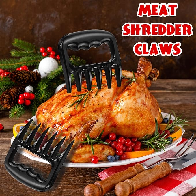 ROMANTICIST 23pcs Heavy Duty Grilling Gifts for Men Dad Fathers Day, Extra Thick BBQ Accessories Tools Set, Stainless Steel Grill Utensils Kit with Meat Claws,Canvas Bag for Outdoor Camping Black