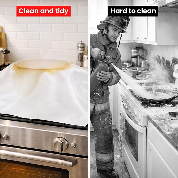 Fire Blanket for Home and Kitchen,40" x 40",4 Pack,Emergency Fire Blanket