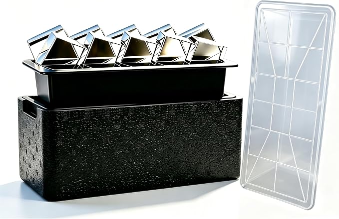 Clear Ice Cube Maker for Whiskey & Cocktails – 10 Large 2 Inch Clear Ice Tray for Slow Melting, Cloud-Free Ice Silicone Ice Mold for Home Bar, Old Fashioned Glass, Gift for Whiskey Lovers